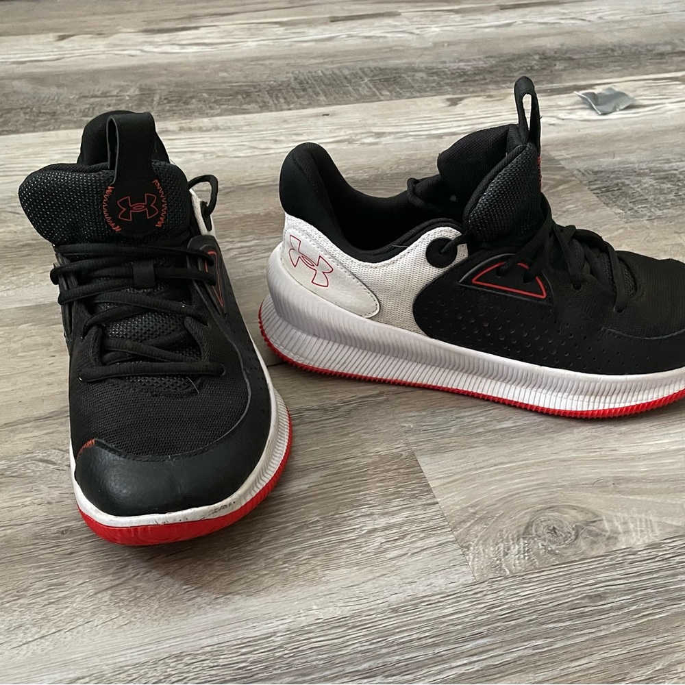 Under Armour Black and White Sneakers